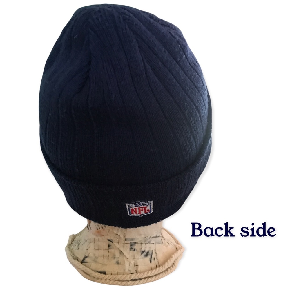 REEBOK & NFL•”ON FIELD” VINTAGE• Men’s •Dallas Cowboys Beanie• Navy & White - Picture 5 of 14